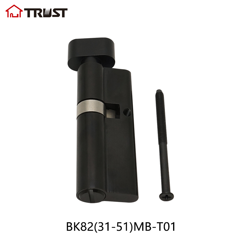 TRUST BK82(31-51)MB-T01 Brass Euro Profile Thumb Turn Bathroom 5 Pin Cylinder